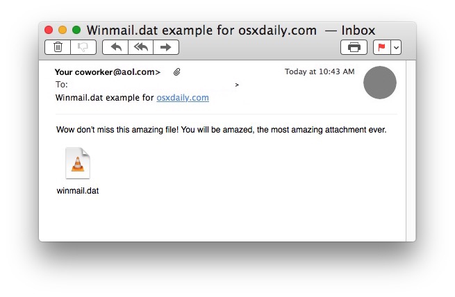 What app opens winmail.dat on mac catalina
